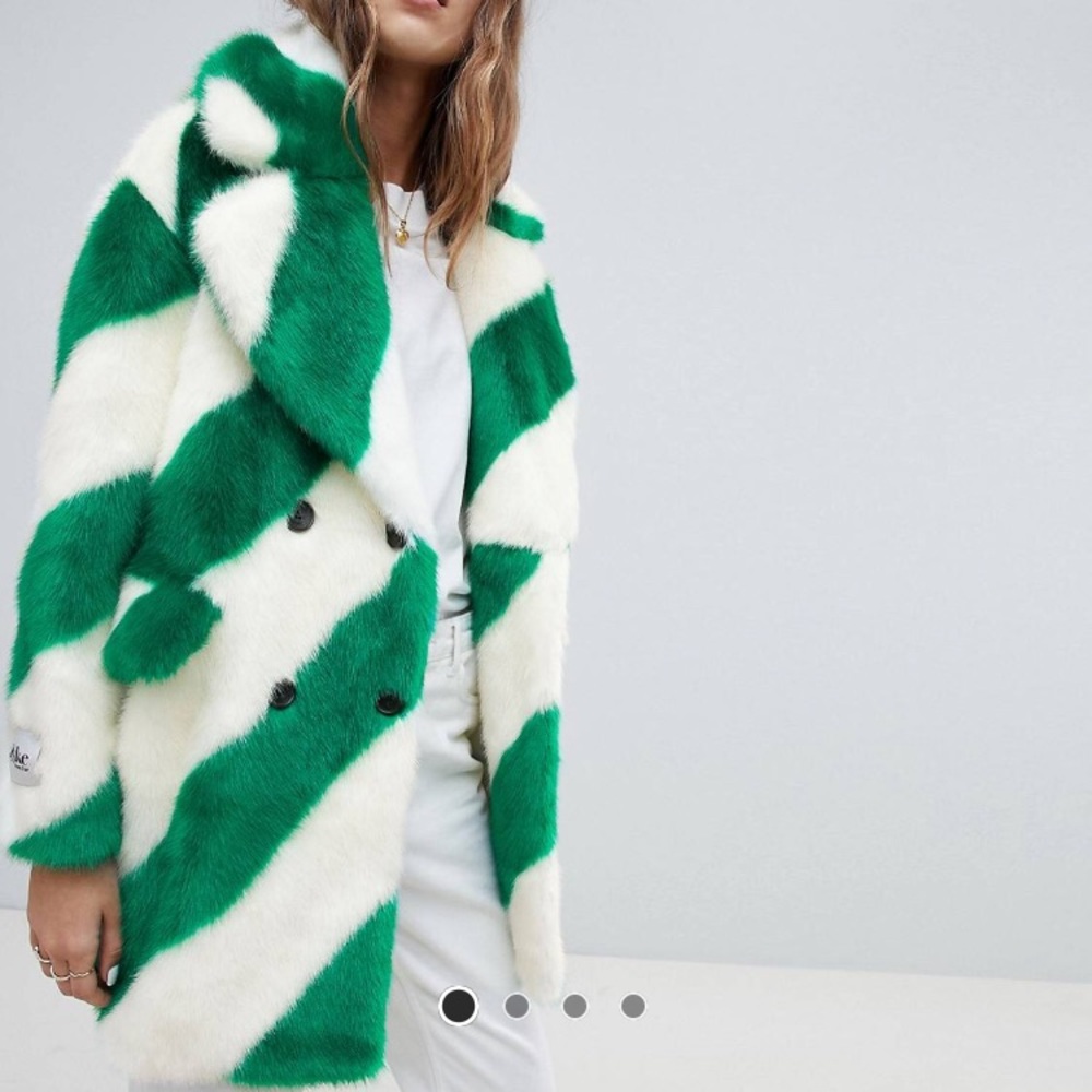 Jakke Zadie Faux fur jacket coat - Picture 7 of 8